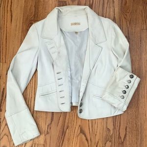 Wilson’s white leather jacket